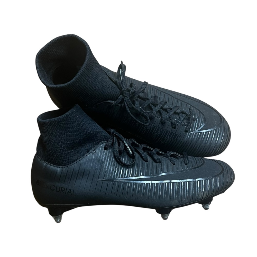 2017 Nike Mercurial Victory VI DF SG Black Soccer Cleats Football Boots - US7 •